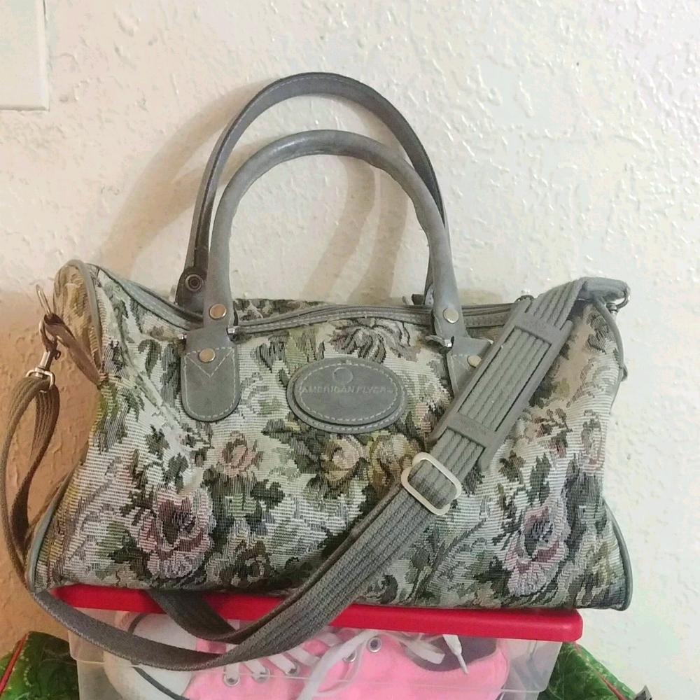Vintage American Flyer Weekender/Shoulder Bag